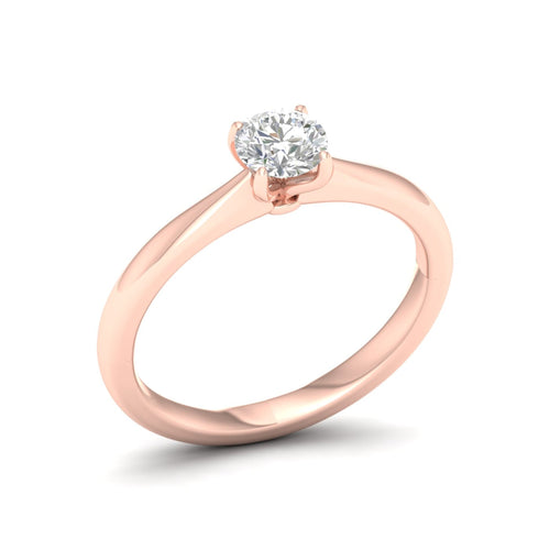 1/2 ctw Classic Round Solitaire Lab Grown Ring