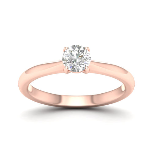 1/2 ctw Classic Round Solitaire Lab Grown Ring
