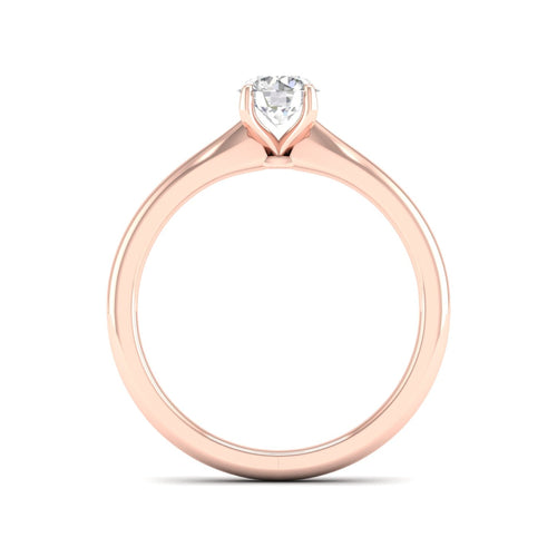 1/2 ctw Classic Round Solitaire Lab Grown Ring