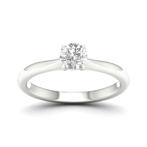 1/2 ctw Classic Round Solitaire Lab Grown Ring