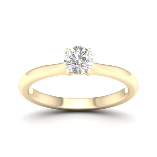 1/2 ctw Classic Round Solitaire Lab Grown Ring