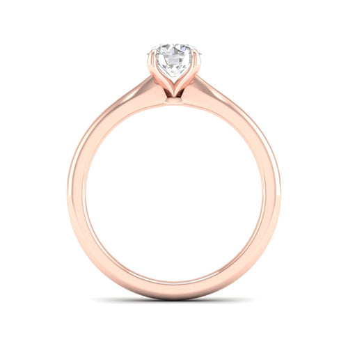 3/4 ctw Classic Round Solitaire Lab Grown Ring