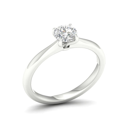 3/4 ctw Classic Round Solitaire Lab Grown Ring