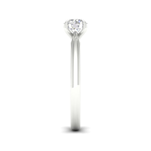 3/4 ctw Classic Round Solitaire Lab Grown Ring