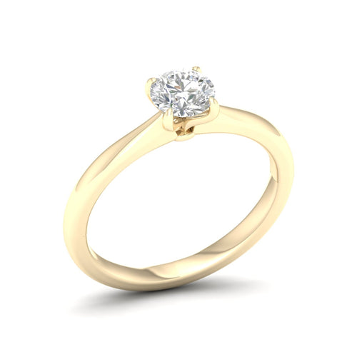 3/4 ctw Classic Round Solitaire Lab Grown Ring