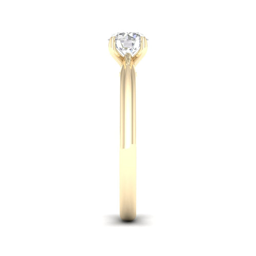 3/4 ctw Classic Round Solitaire Lab Grown Ring