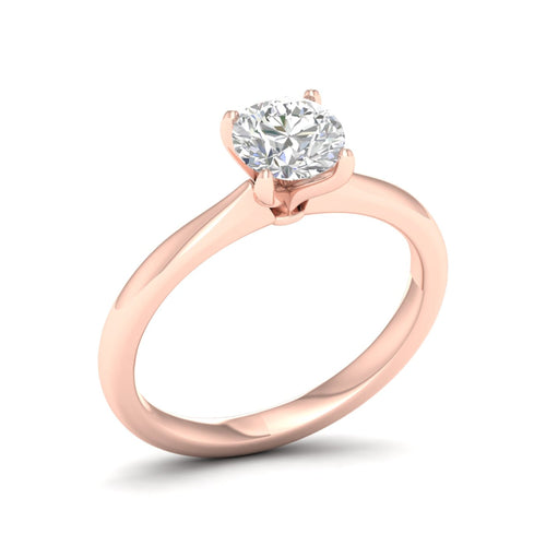 1 ctw Classic Round Solitaire Lab Grown Ring
