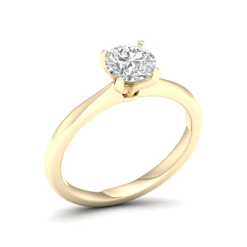 1 ctw Classic Round Solitaire Lab Grown Ring
