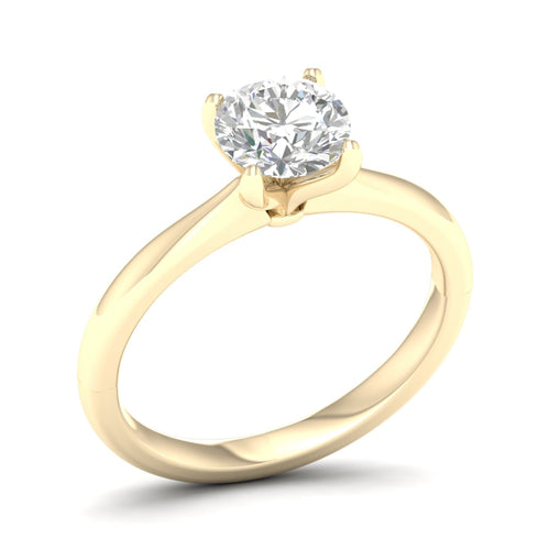 1 1/2 ctw Classic Round Solitaire Lab Grown Ring