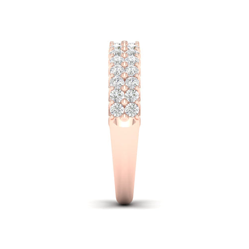 1 ctw Entwine Double Row Lab Grown Anniversary Ring in 18KT