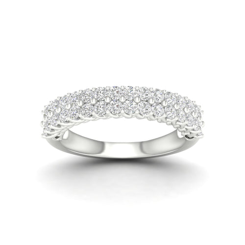 1 ctw Entwine Double Row Lab Grown Anniversary Ring in 18KT