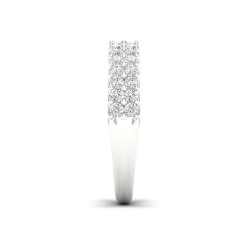 1 ctw Entwine Double Row Lab Grown Anniversary Ring in 18KT