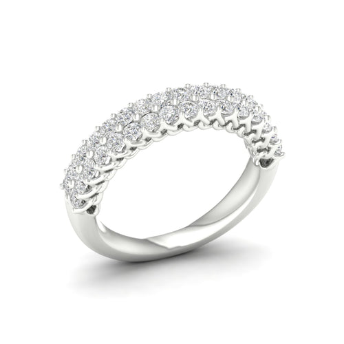 1 ctw Entwine Double Row Lab Grown Anniversary Ring in 18KT