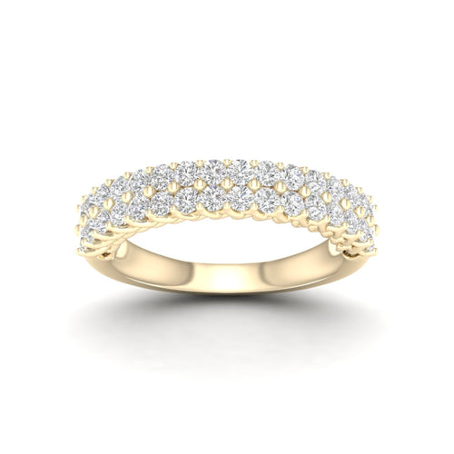 1 ctw Entwine Double Row Lab Grown Anniversary Ring in 18KT