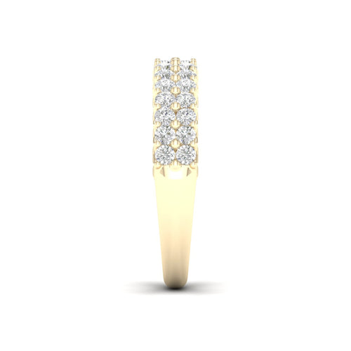 1 ctw Entwine Double Row Lab Grown Anniversary Ring in 18KT