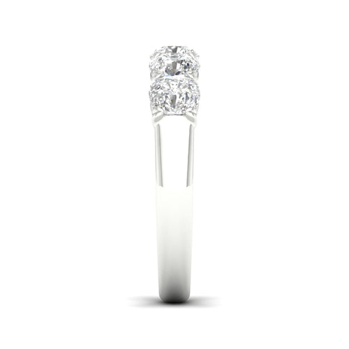 2 ctw Five Five Stone Lab Grown Cushion Anniversary Band