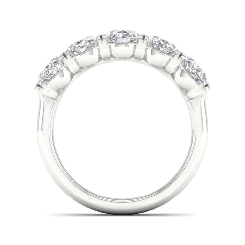 3 Ctw Oval Five Stone Lab Grown Anniversary Band