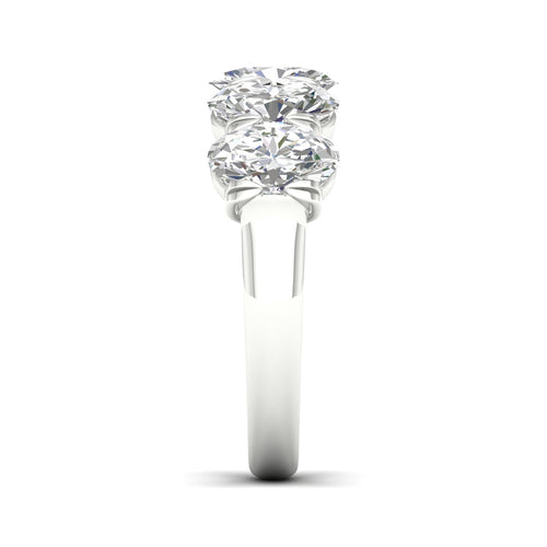 3 Ctw Oval Five Stone Lab Grown Anniversary Band
