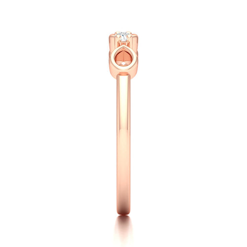0.05 Ctw Drop Lab Grown Fashion Stackable Ring