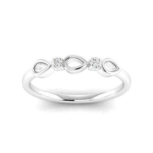 0.05 Ctw Drop Lab Grown Fashion Stackable Ring