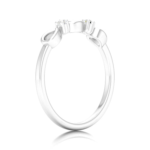 0.05 Ctw Drop Lab Grown Fashion Stackable Ring