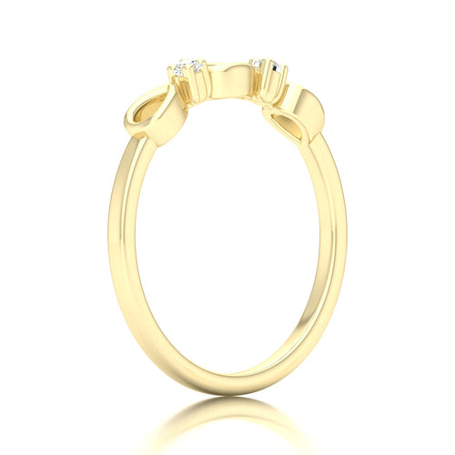 0.05 Ctw Drop Lab Grown Fashion Stackable Ring