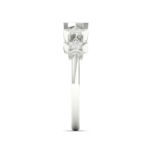 1/10 Ctw Starry Lab Grown Fashion Stackable Ring