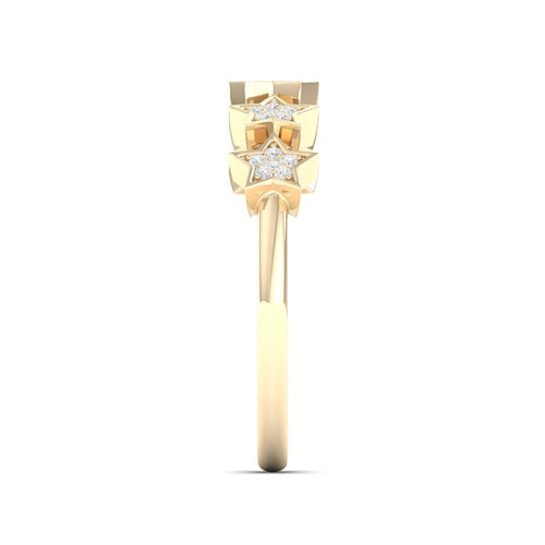 1/10 Ctw Starry Lab Grown Fashion Stackable Ring