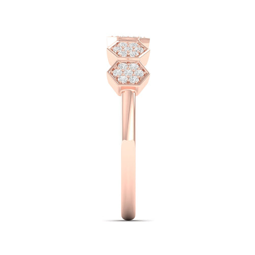 1/4 Ctw Honey Comb Lab Grown Fashion Stackable Ring