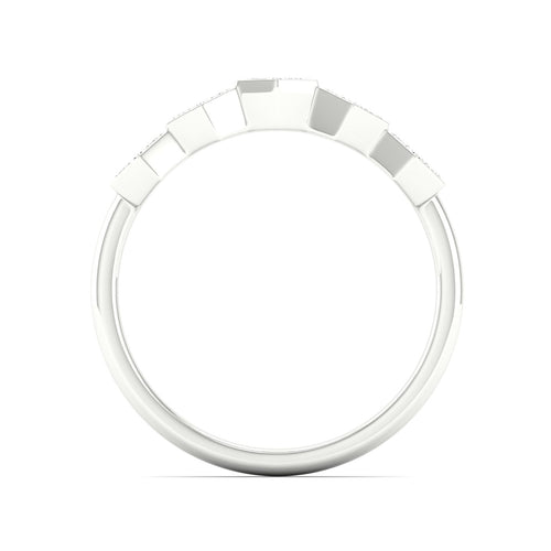 1/4 Ctw Honey Comb Lab Grown Fashion Stackable Ring