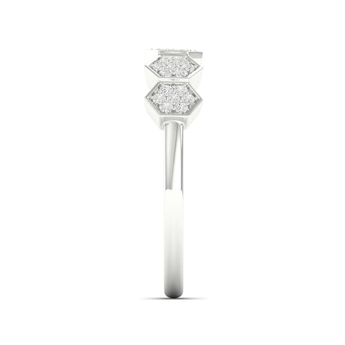 1/4 Ctw Honey Comb Lab Grown Fashion Stackable Ring