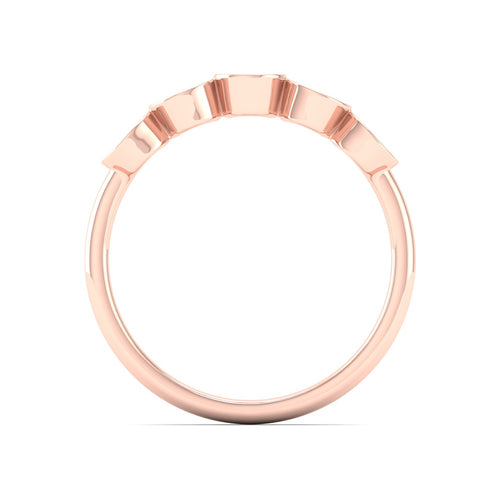 1/5 Ctw Disc Lab Grown Fashion Stackable Ring