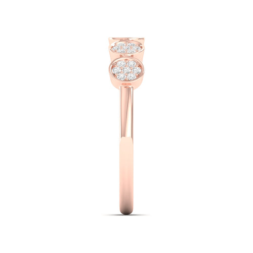 1/5 Ctw Disc Lab Grown Fashion Stackable Ring