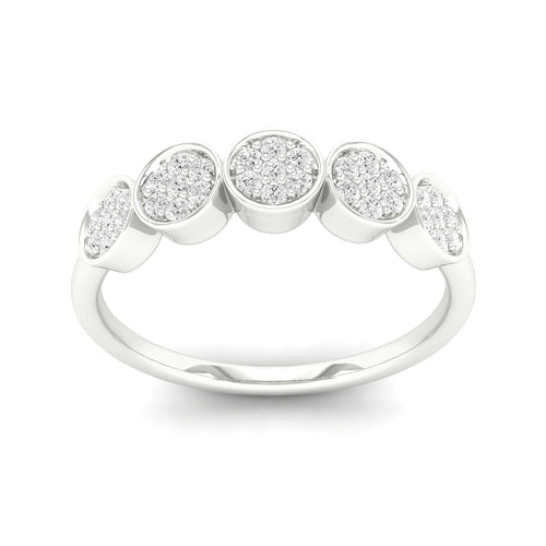 1/5 Ctw Disc Lab Grown Fashion Stackable Ring