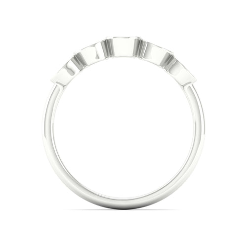 1/5 Ctw Disc Lab Grown Fashion Stackable Ring