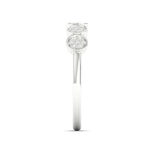 1/5 Ctw Disc Lab Grown Fashion Stackable Ring