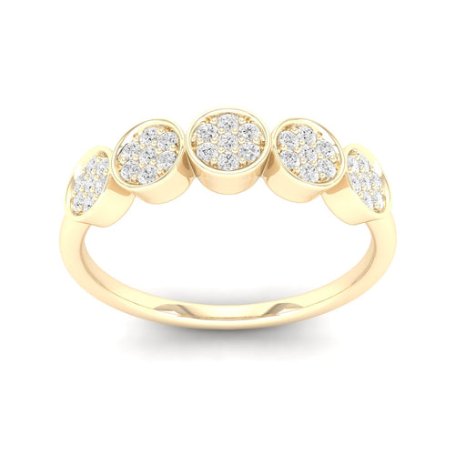 1/5 Ctw Disc Lab Grown Fashion Stackable Ring