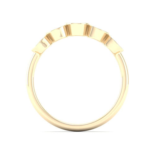 1/5 Ctw Disc Lab Grown Fashion Stackable Ring