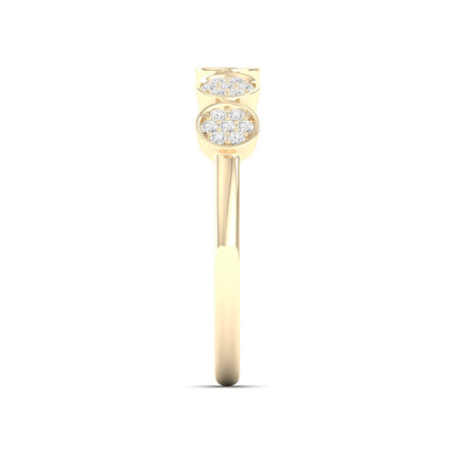 1/5 Ctw Disc Lab Grown Fashion Stackable Ring