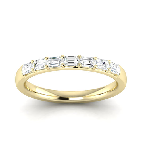 3/4 Ctw Baguette Lab Grown Fashion Stackable Ring