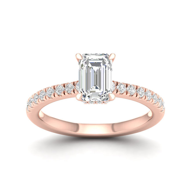 1 ctw Radiant Classic Hidden Halo Ring