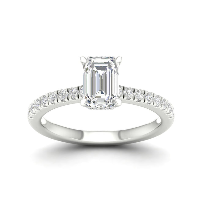 1 ctw Radiant Classic Hidden Halo Ring