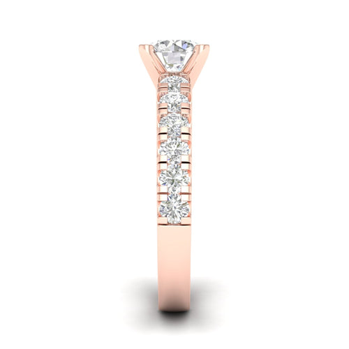 2 1/2 ctw Classic Lab Grown Round Centre Engagement Ring
