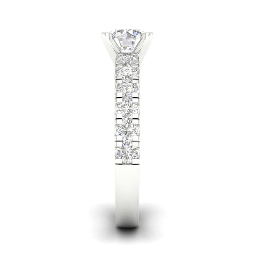 2 1/2 ctw Classic Lab Grown Round Centre Engagement Ring