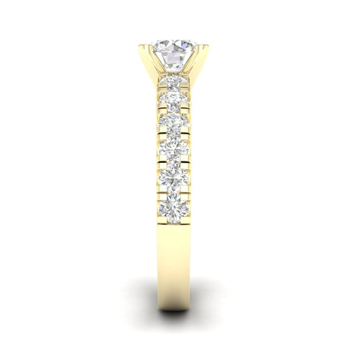 2 1/2 ctw Classic Lab Grown Round Centre Engagement Ring