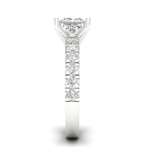 3 ctw Classic Lab Grown Princess Centre Engagement Ring