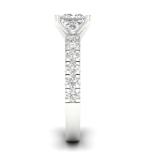 2 1/2 ctw Classic Lab Grown Princess Centre Engagement Ring