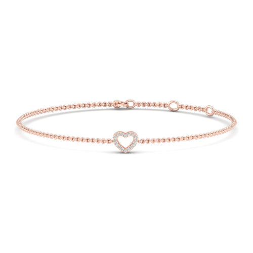 0.05 Ctw Heart Lab Grown Fashion Bracelet