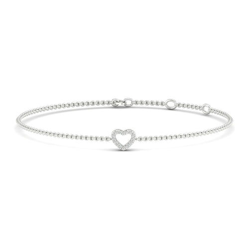 0.05 Ctw Heart Lab Grown Fashion Bracelet
