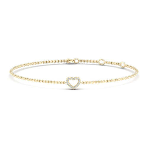 0.05 Ctw Heart Lab Grown Fashion Bracelet